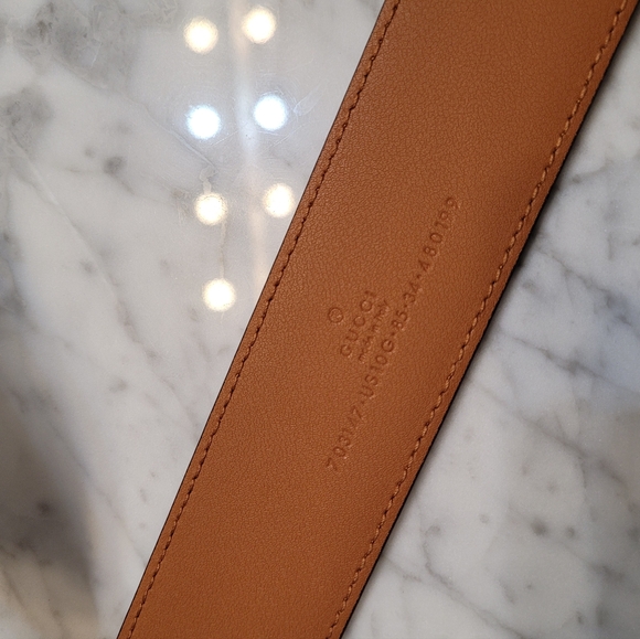 Gucci Ciny Lux belt Blondie cognac sz 85 **Read Details ** - Picture 10 of 13